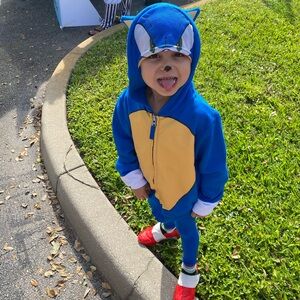 Blue Sonic the Hedgehog Hoodie